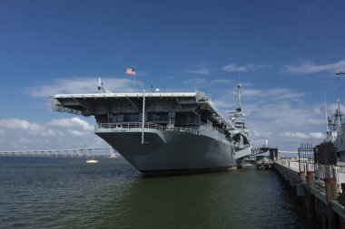 Charleston, Güney Carolina, Birleşik Devletler, Novemner 2019, the uss Yorktown