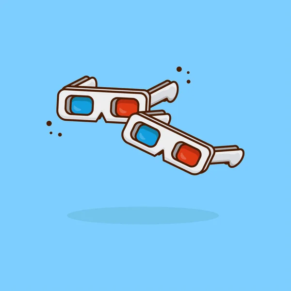 Vector Gafas Sobre Fondo Aislado Icono Dibujos Animados Que Puede — Vector de stock