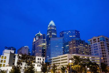 Charlotte north Carolina şehrin manzarası
