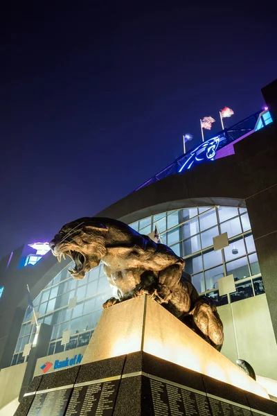 Panthers Nfl stadion, belvárosában Charlotte — Stock Fotó