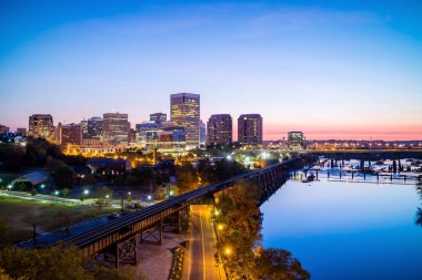 Downtown Richmond, Virginia manzarası