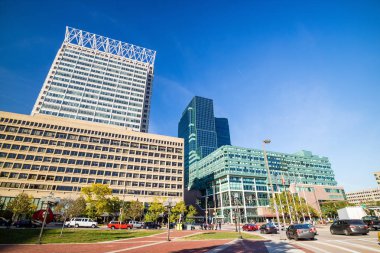 Şehir Baltimore Inner Harbor alan 