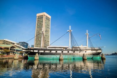Şehir Baltimore Inner Harbor alan 