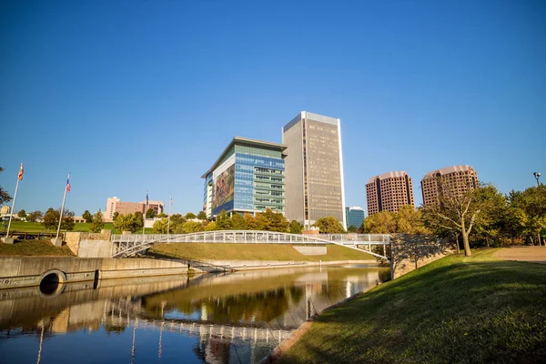 Vista do horizonte em Richmond, Virginia . — Fotografia de Stock