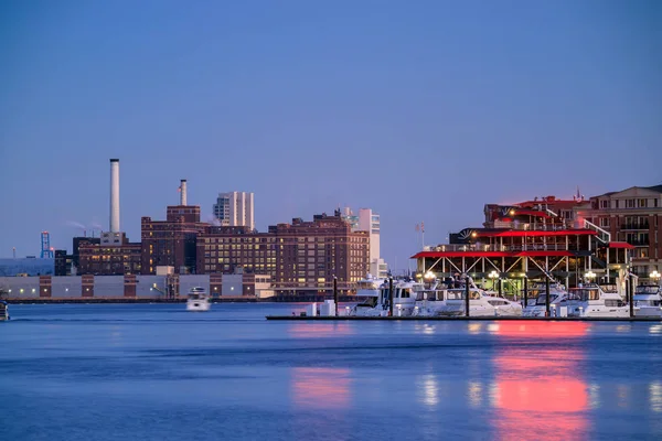 Inner Harbor gebied in het centrum van Baltimore — Stockfoto