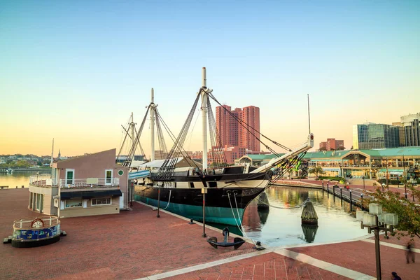 Okolicy Inner Harbor w Baltimore centrum — Zdjęcie stockowe