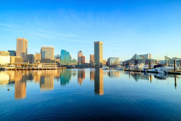 Inner Harbor area in downtown Baltimore — Stock Photo, Image