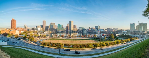 Zone portuaire intérieure au centre-ville de Baltimore — Photo