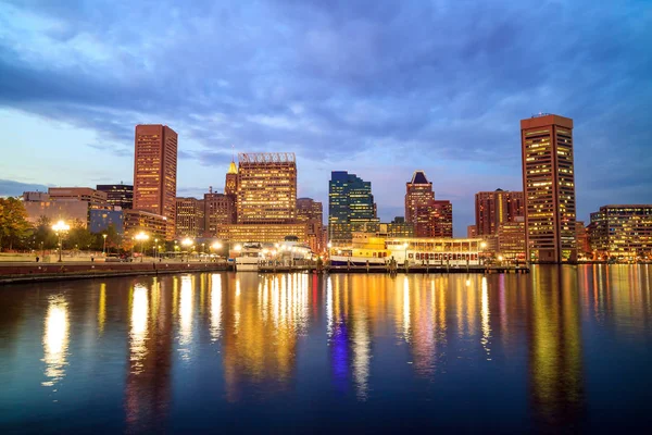 Okolicy Inner Harbor w Baltimore centrum — Zdjęcie stockowe