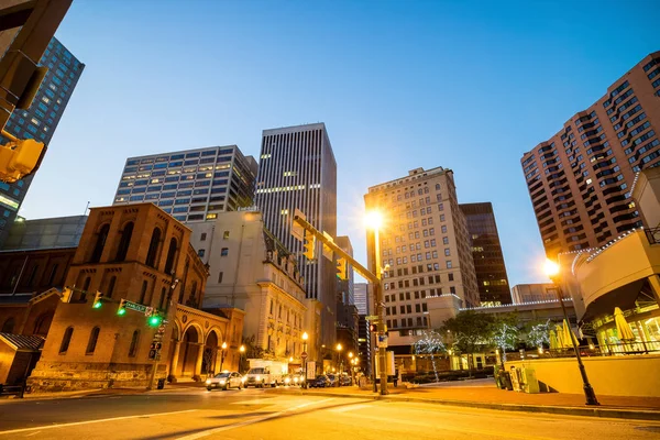 Centro de Baltimore por la noche — Foto de Stock