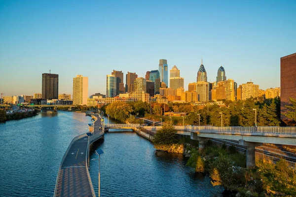 A philadelphia belvárosának skyline — Stock Fotó