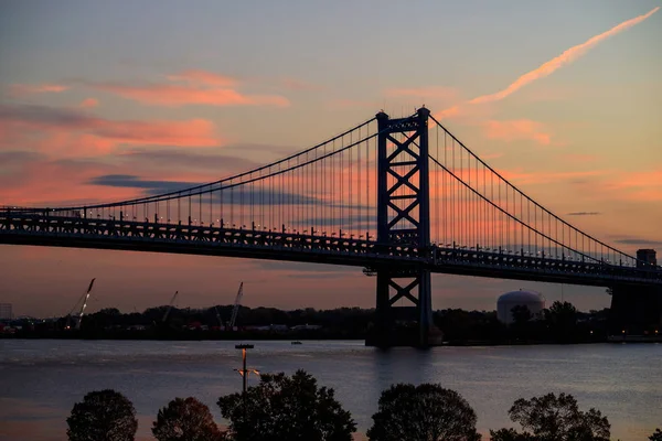 Puente Ben Franklin en Filadelfia —  Fotos de Stock