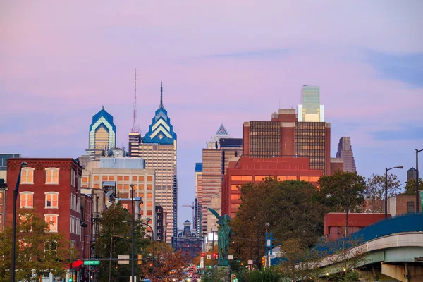 Downtown skyline av philadelphia — Stockfoto