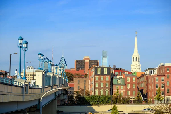 Top view of downtown skyline Philadelphia — Stock Photo, Image