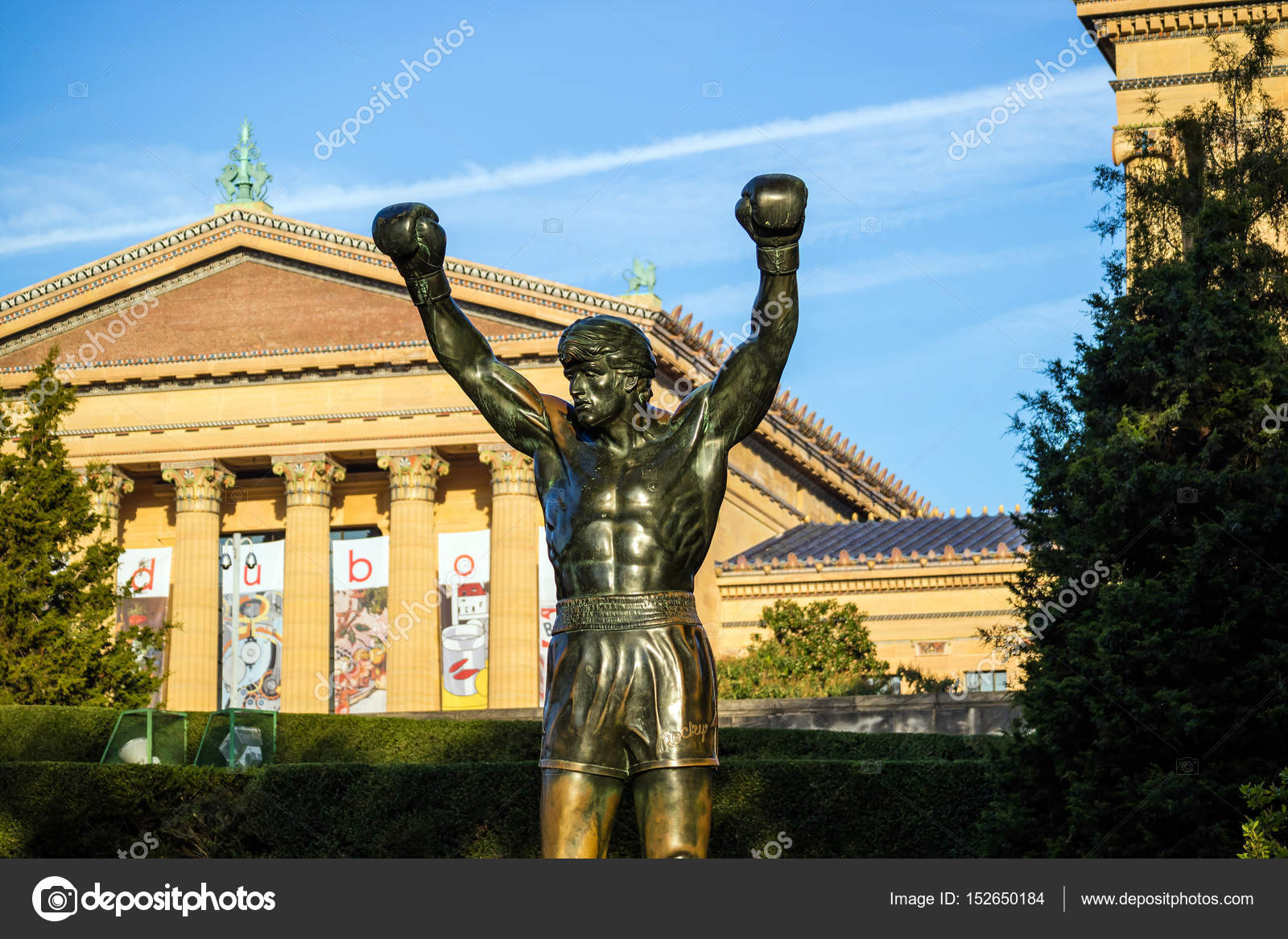 フィラデルフィアのロッキーの銅像 — ストック編集用写真©f11photo