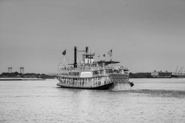 New Orleans yandan çarklı gemi Mississippi Nehri New Orleans içinde