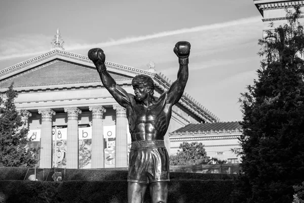 A Estátua Rocky na Filadélfia — Fotografia de Stock