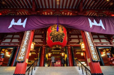 Tokyo, Japonya 'daki Sensoji Tapınağı..