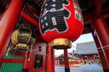 Tokyo, Japonya 'daki Sensoji Tapınağı..