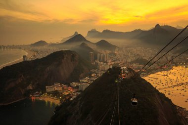 Gece görünümü Rio de Janeiro
