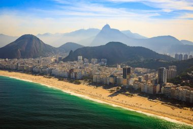 Rio de Janeiro, Brezilya için Copacabana Plajı ve Ipanema Plajı