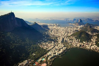 Havadan görünümü Rio de Janeiro şehir