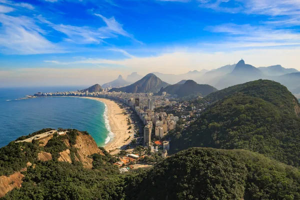 Copacabana Beach and Ipanema beach in Rio de Janeiro, Brazil — Stock Photo, Image