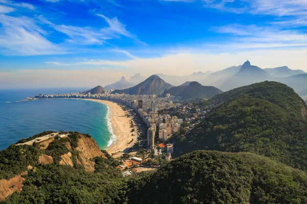 Rio de Janeiro, Brezilya için Copacabana Plajı ve Ipanema Plajı — Stok fotoğraf