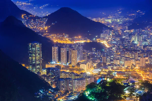 Vue de nuit de Rio de Janeiro — Photo