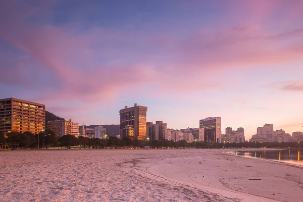 Rio de Janeiro Panorama del horizonte de Brasil en la playa de Botafogo Bay — Foto de Stock