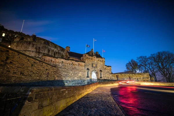 Kilátás Edinburgh vár Skóciában — Stock Fotó