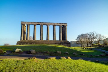 Calton Hill Edinburgh zafer anıtları 