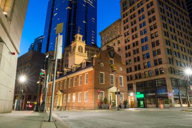 Massachusetts Boston eski Devlet House buiding
