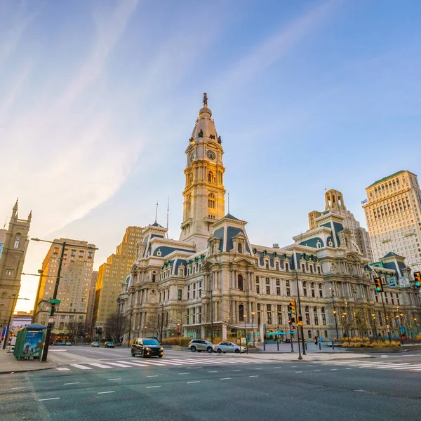 Philadelphia je budova městské radnice — Stock fotografie