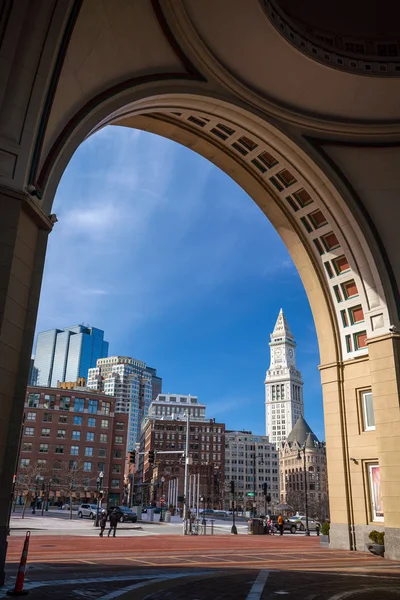 The Customs House Clock Tower — Stok Foto