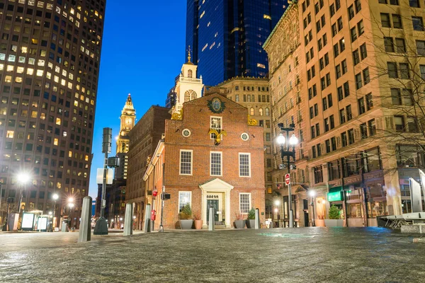 Buiding Old State House w Bostonie w stanie Massachusetts — Zdjęcie stockowe