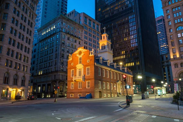 Buiding παλιό κρατικό σπίτι Βοστώνης στη Μασαχουσέτη — Φωτογραφία Αρχείου