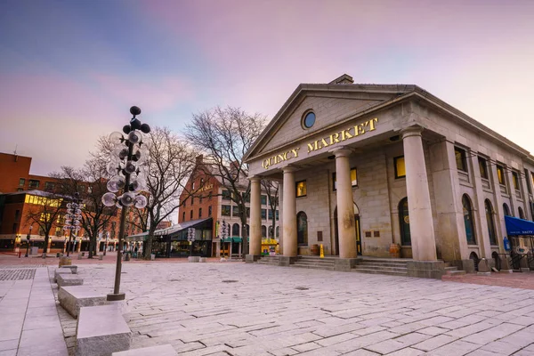 Faneuil Hall a Boston Panorama — Stock fotografie
