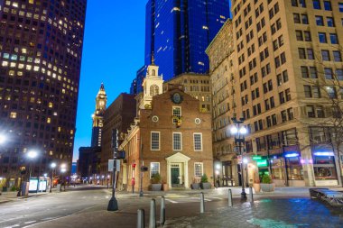 Massachusetts Boston eski Devlet House buiding