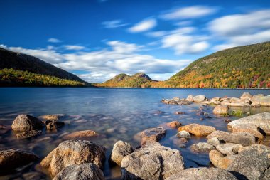 Jordan Pond Acadia Milli Parkı, Maine, ABD