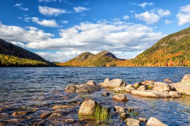 Jordan Pond in Acadia National Park, Maine, USA clipart