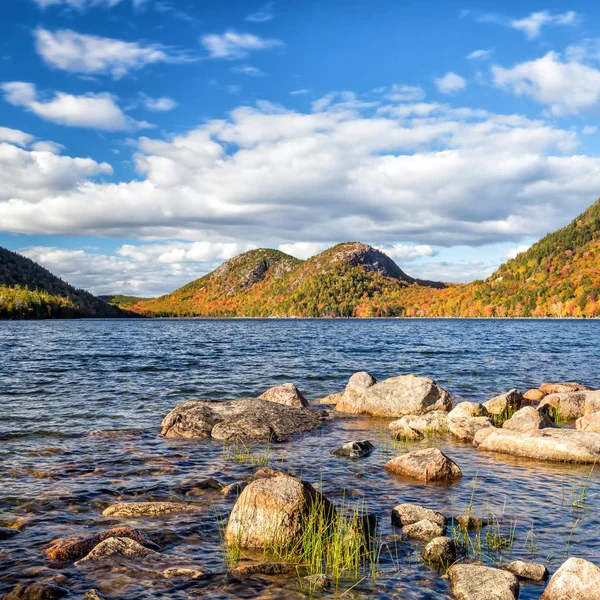 Jordan Pond Acadia Milli Parkı Maine Abd — Stok fotoğraf