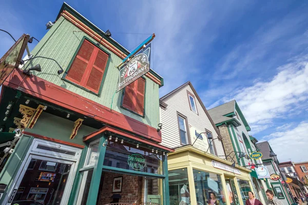 Bar Harbor Oct Bar Harbor Architektura Centru Města Poblíž Francouz — Stock fotografie