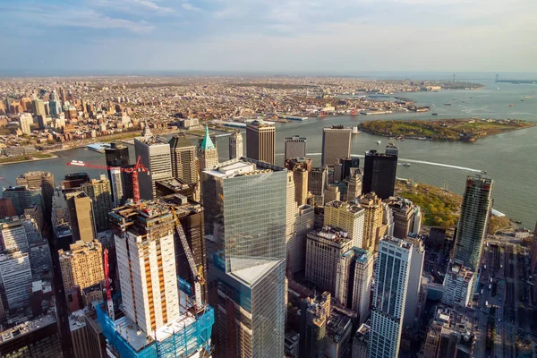 Vista Aérea Del Horizonte Manhattan Nueva York — Foto de Stock