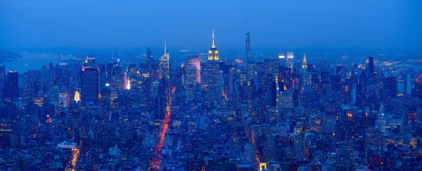 Горизонт Нью-Йорка Манхеттен midtown — стокове фото