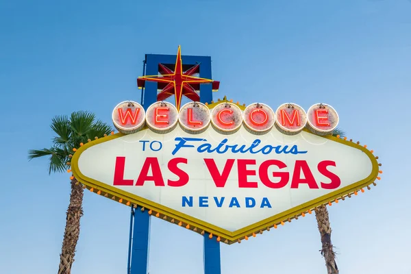 Bienvenue Fabuleux Panneau Las Vegas Las Vegas Nevada Usa — Photo