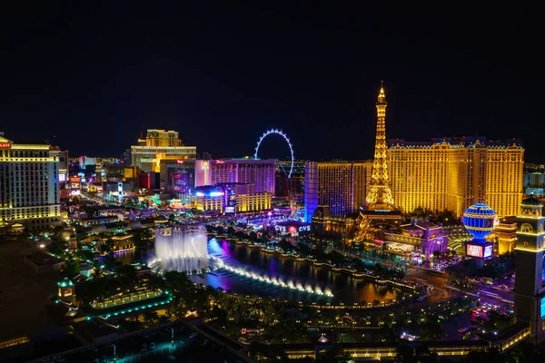 Las Vegas Usa Juli Der Weltberühmte Las Vegas Strip Las — Stockfoto