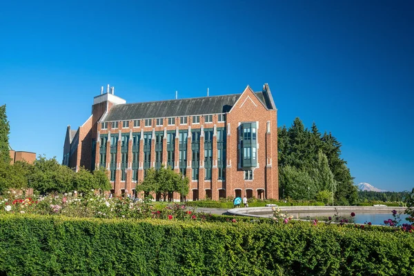View of old building in University of Washington in Seattle