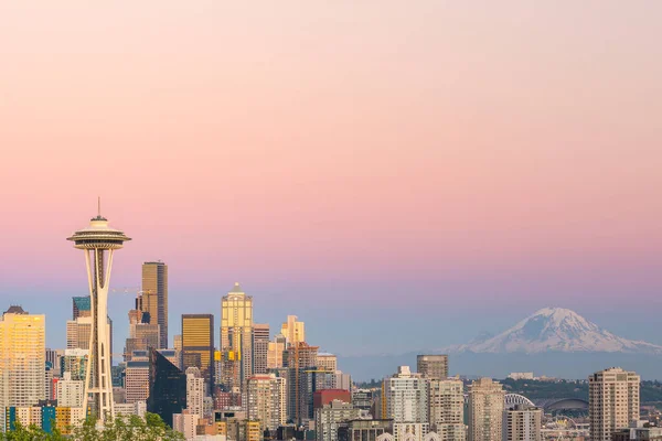 Vista Centro Seattle Skyline Seattle Washington Eua — Fotografia de Stock