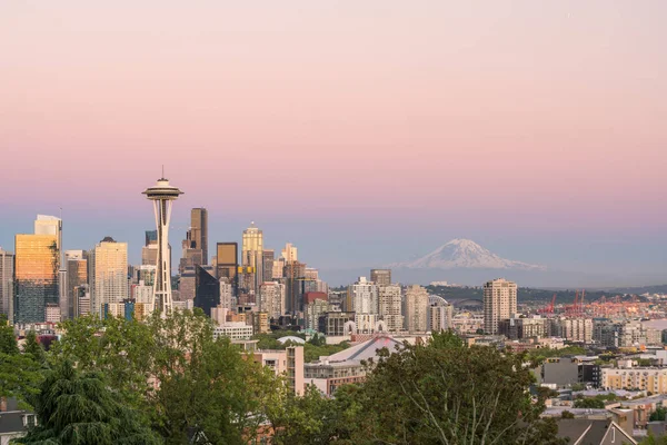 Zicht Het Centrum Seattle Skyline Seattle Washington Verenigde Staten — Stockfoto